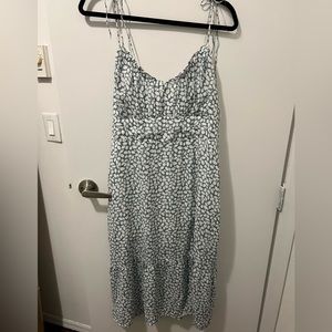Abercrombie green midi dress